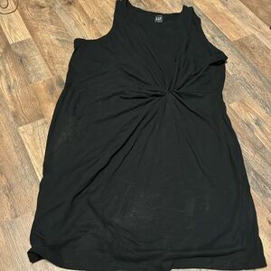 Black GAP dress with twist front XXL